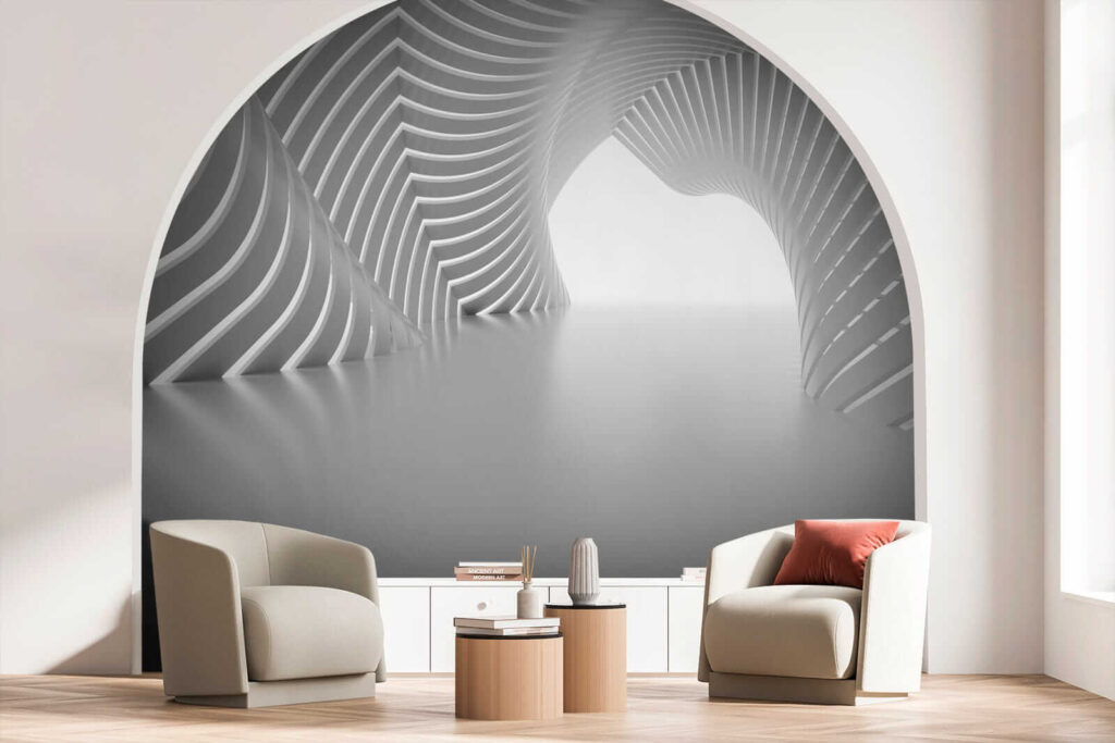 Tunnel di archi chiari — ambiente 5