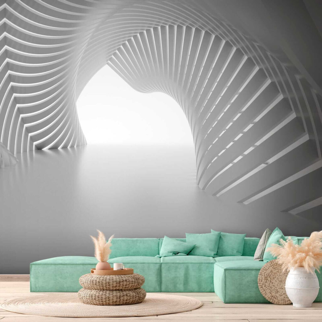 Tunnel di archi chiari — ambiente 6
