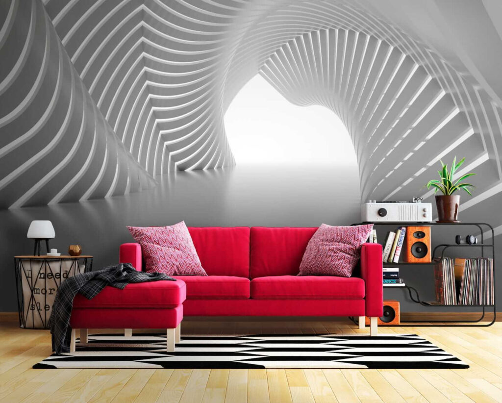 Tunnel di archi chiari — ambiente 7