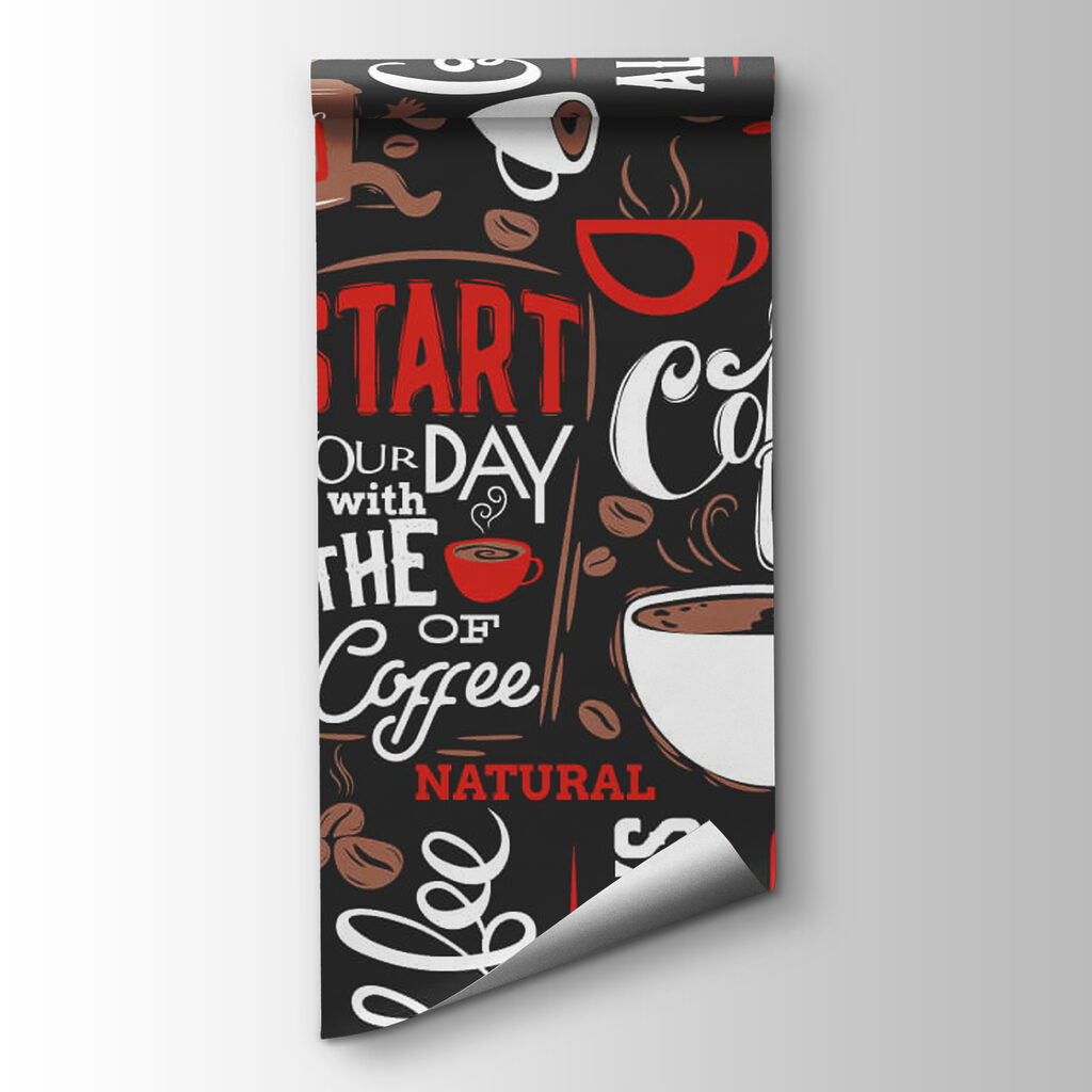 Caffè in lettere rosse — vista del prodotto