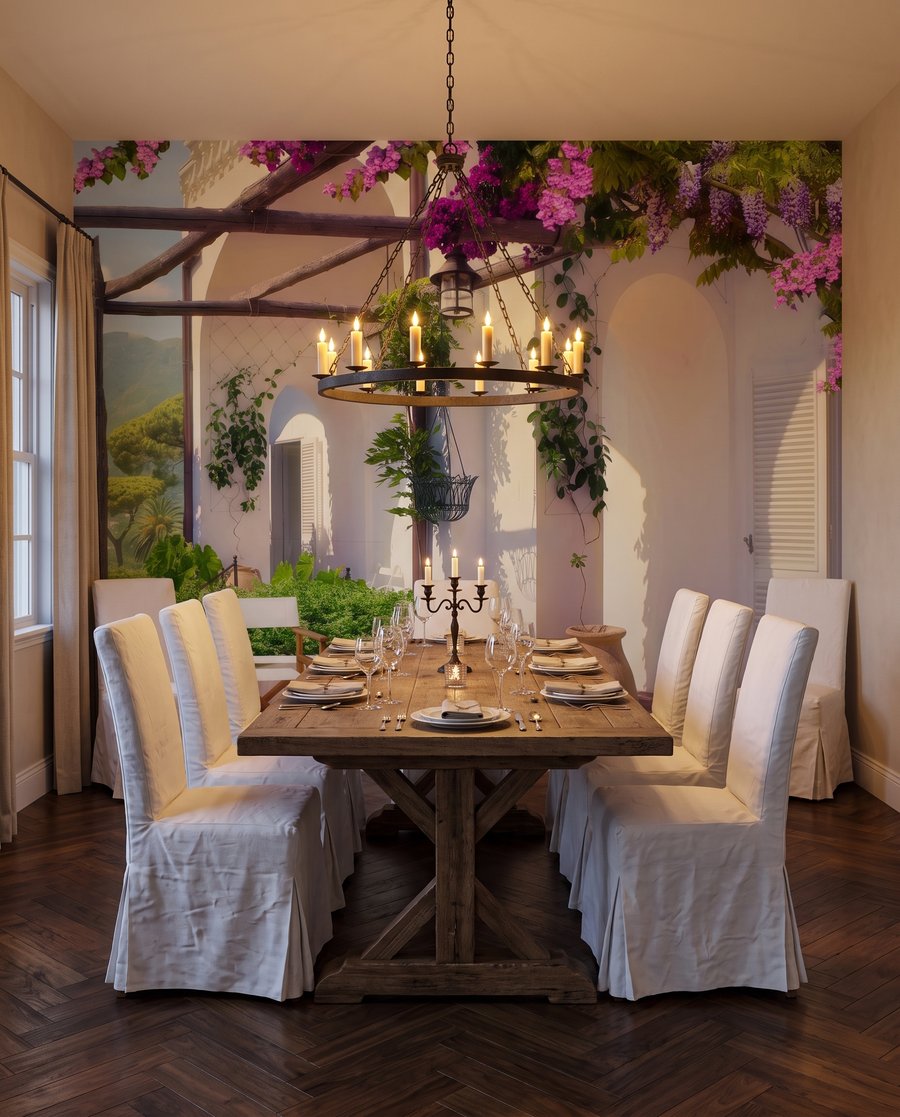 Sotto la pergola fiorita — ambiente 5