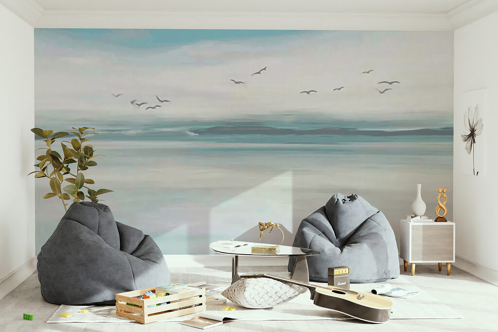 Uccelli sul mare pallido — ambiente 3