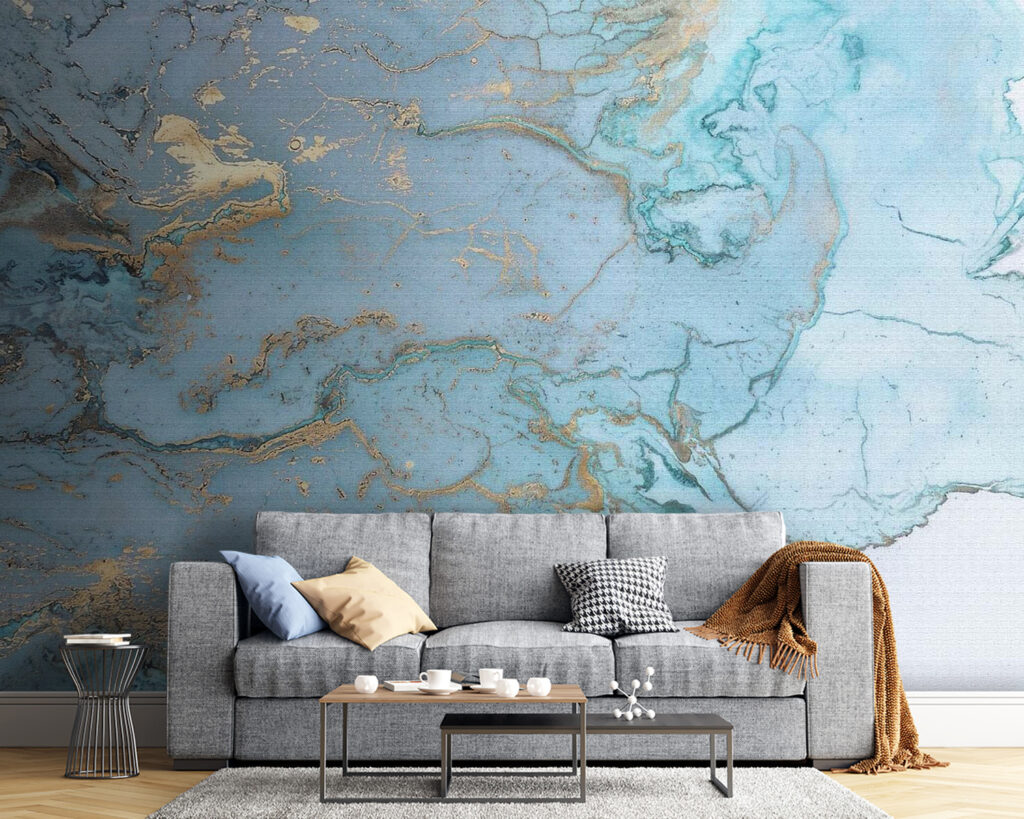 Azzurro con vene dorate — ambiente 5