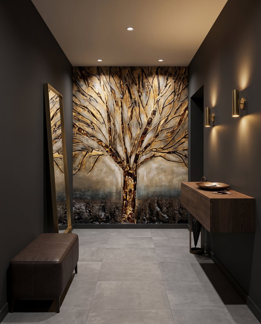 Albero dai contorni dorati — ambiente 3