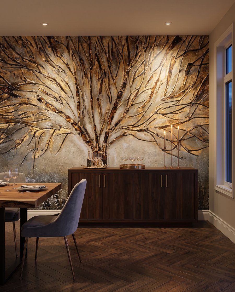 Albero dai contorni dorati — ambiente 5