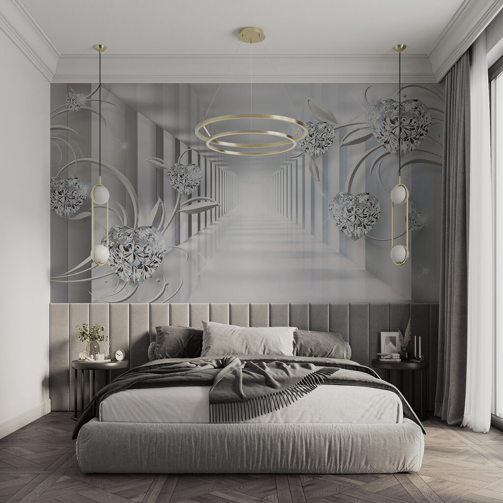 Gemme lucenti nel corridoio — ambiente 11