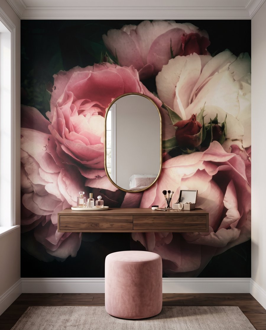 Peonie in ombra rosa — ambiente 2