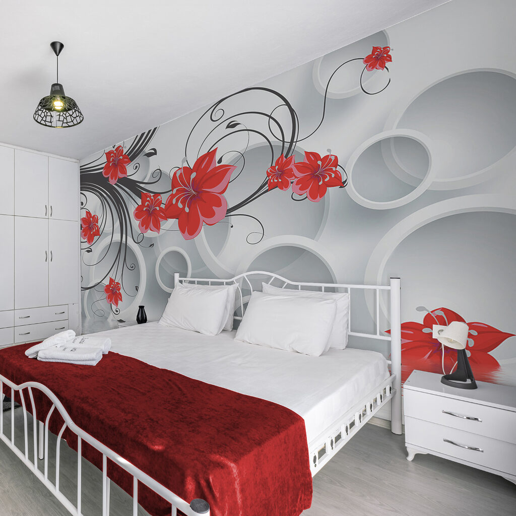 Fiori rossi e cerchi — ambiente 2
