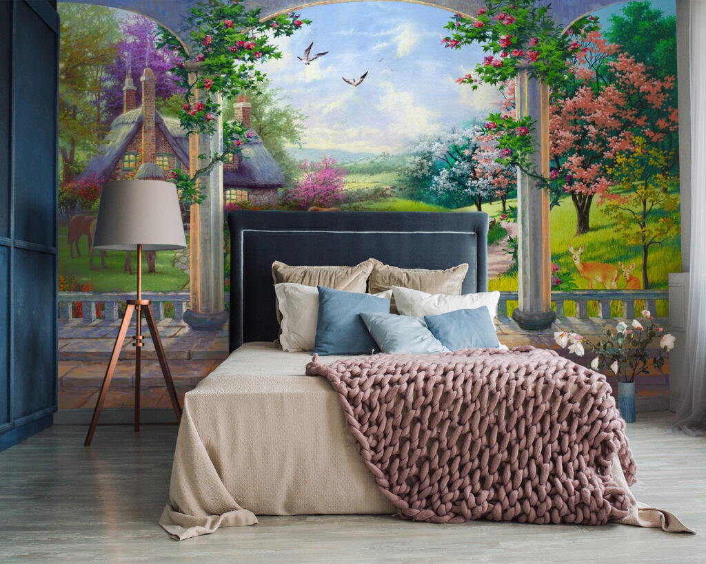 Terrazza fiorita con cavalli — ambiente 2