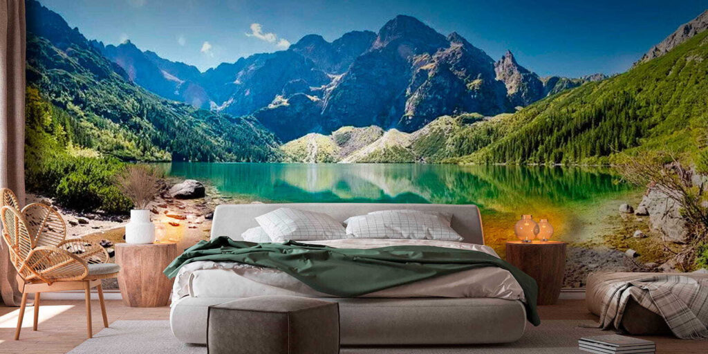Lago limpido tra rocce — ambiente 2