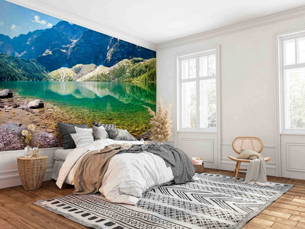 Lago limpido tra rocce — ambiente 3