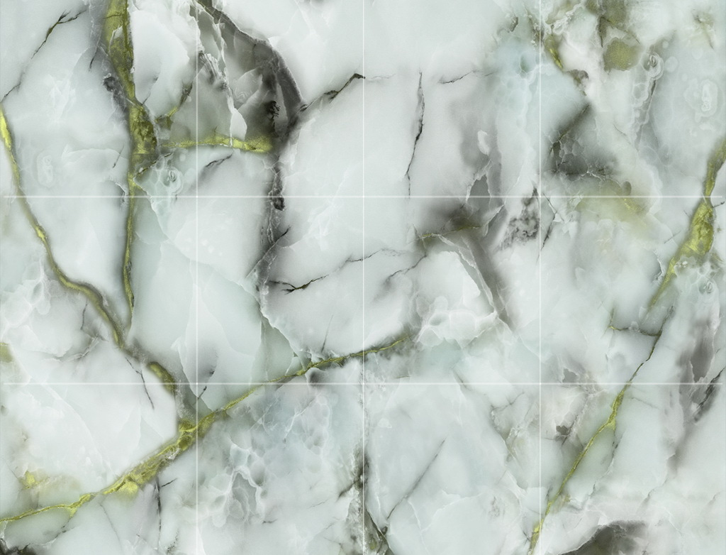 Vene verdi su crema — design completo