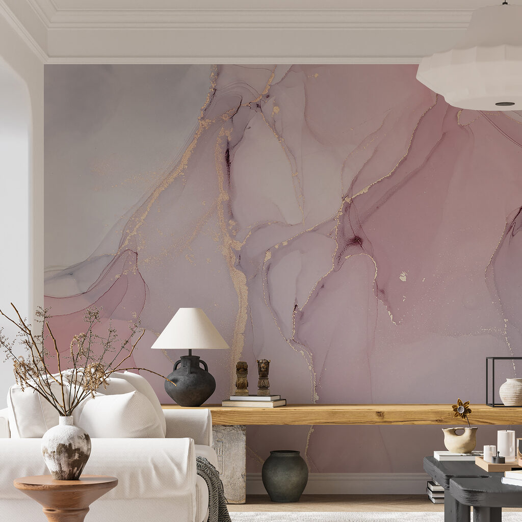 Rosa con vene dorate — ambiente 3