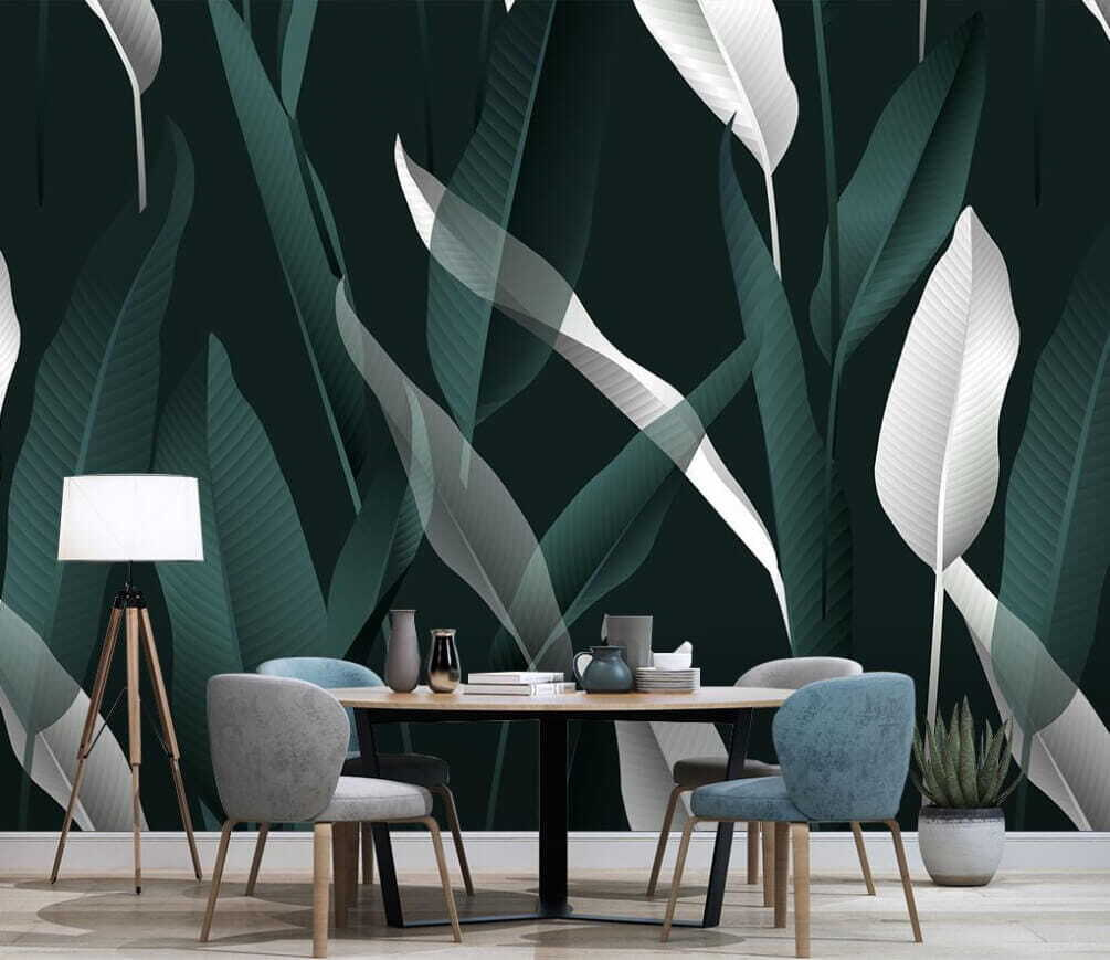 Forme bianche nel verde — ambiente 1