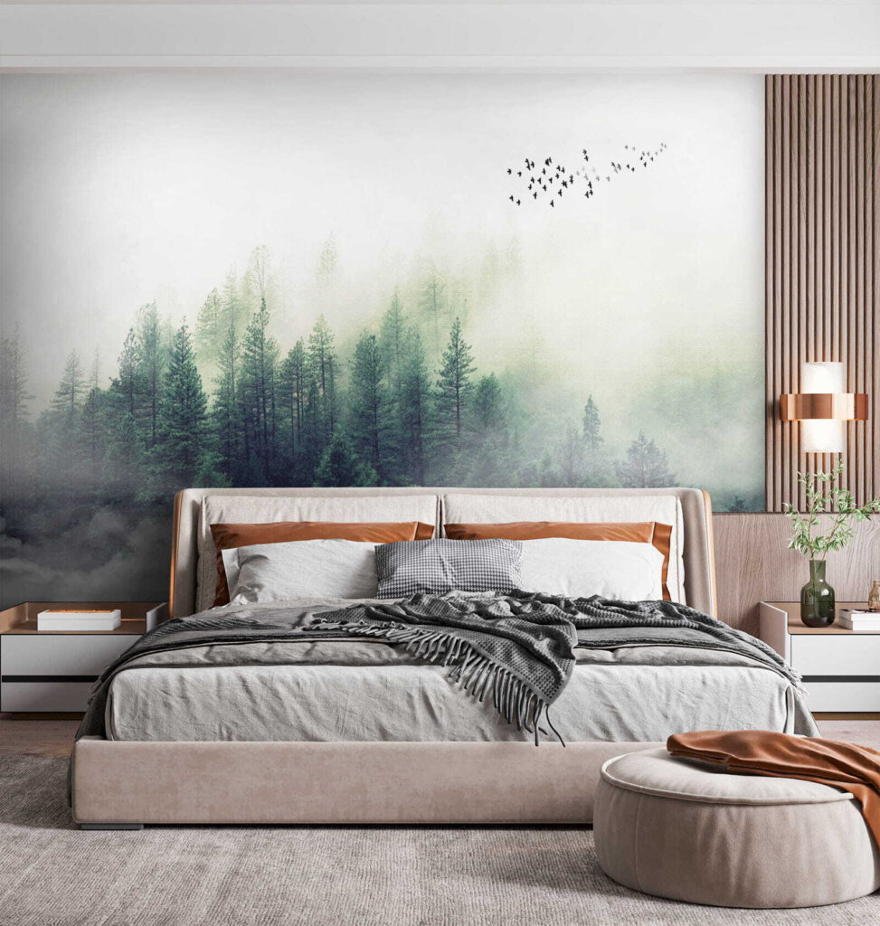 Piccoli pini nella nebbia — ambiente 4
