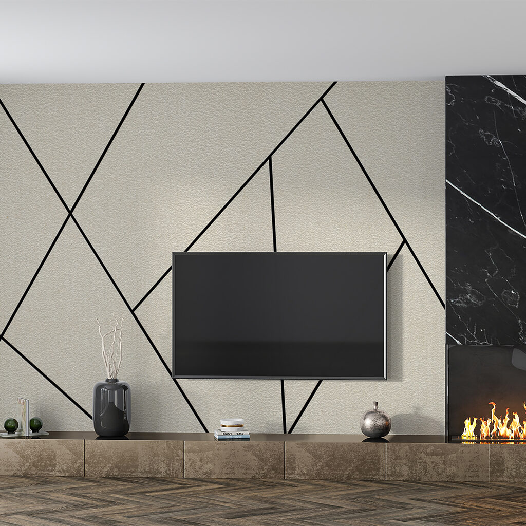 Forme irregolari color sabbia — ambiente 5