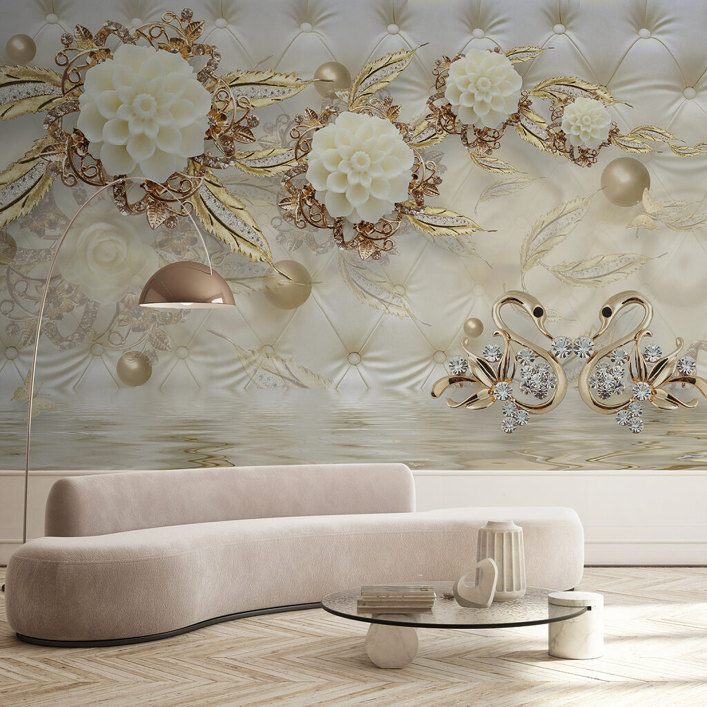 Cigni tra i fiori — ambiente 2