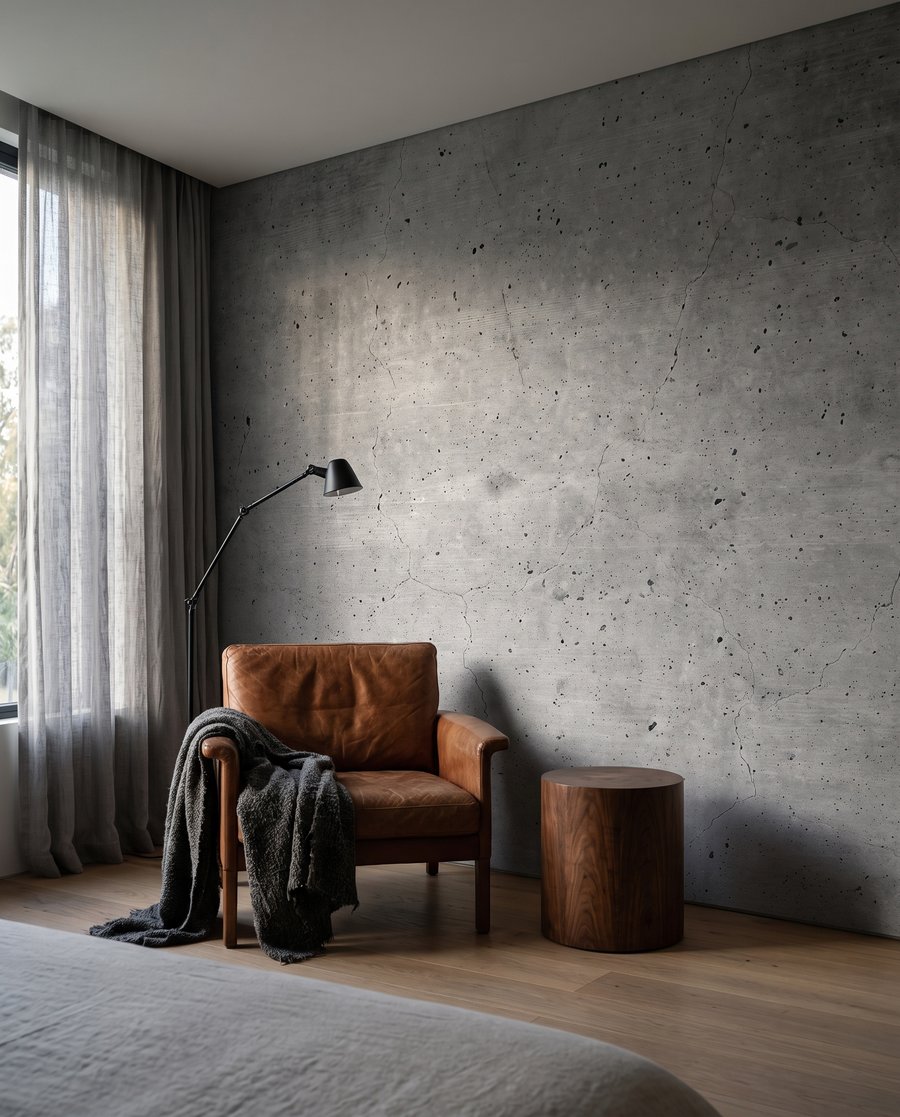 Grigio effetto cemento in un ambiente