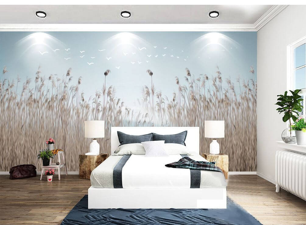 Uccelli sopra le canne — ambiente 1