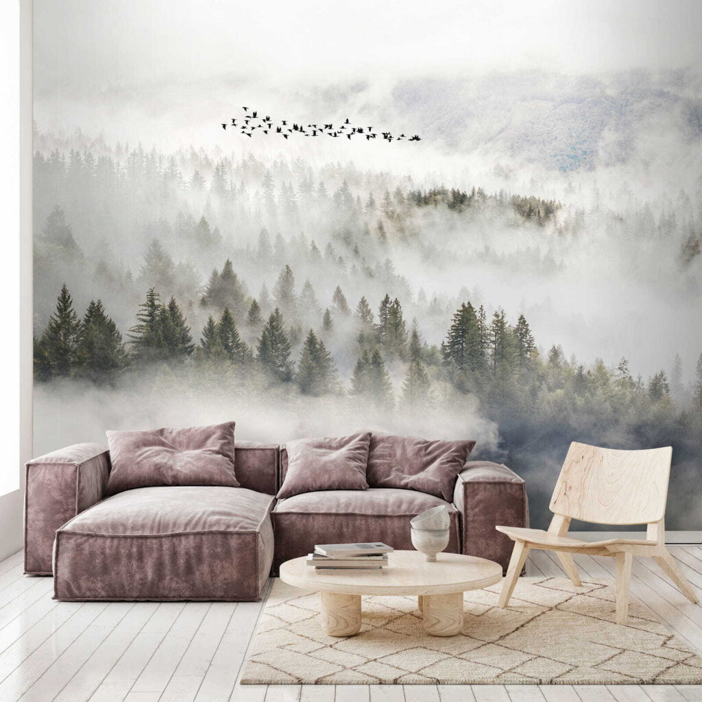 Uccelli sopra la nebbia — ambiente 6