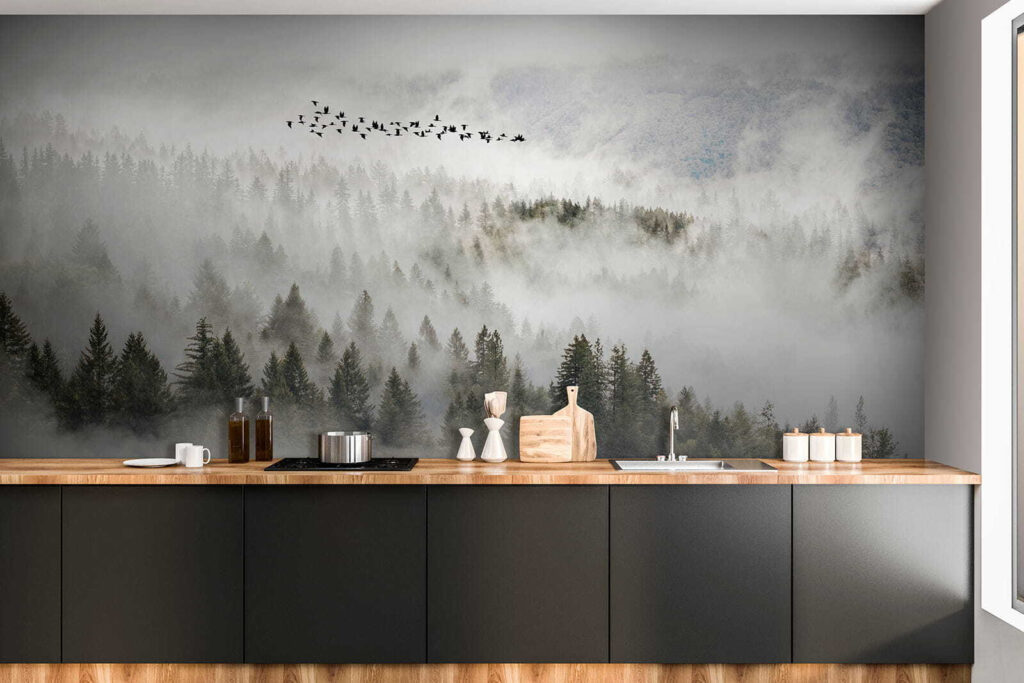 Uccelli sopra la nebbia — ambiente 9