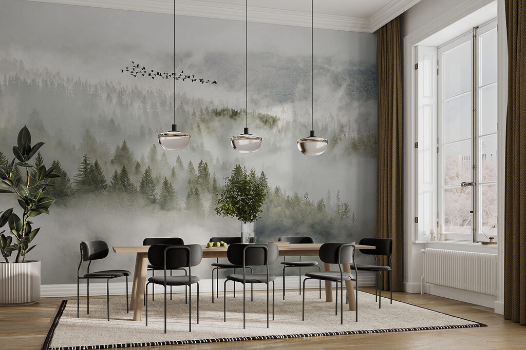 Uccelli sopra la nebbia — ambiente 11