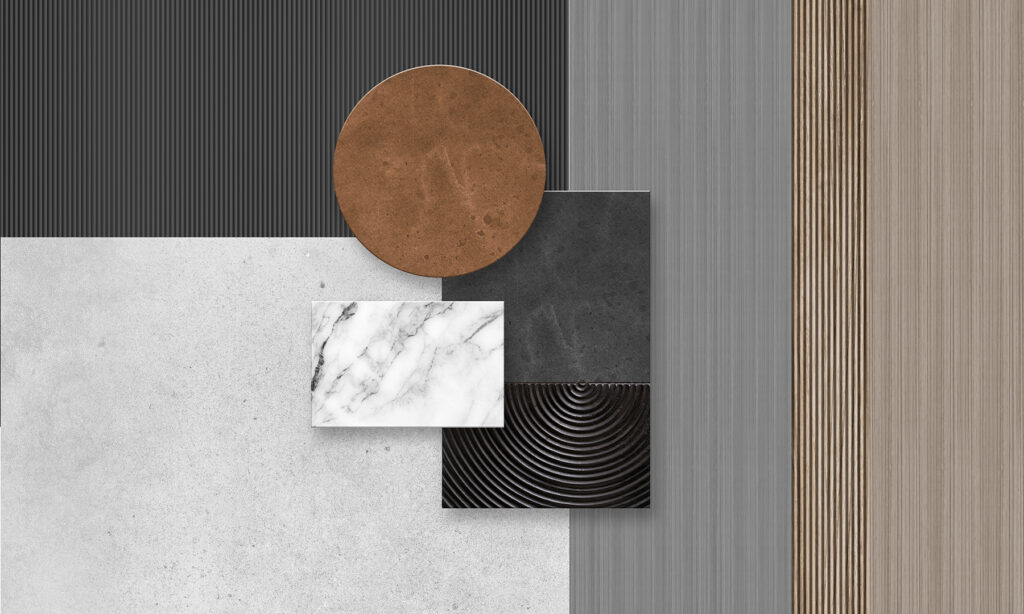 Cerchio sopra rettangoli — design completo