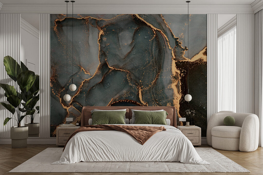 Fratture dorate sul grigio — ambiente 5