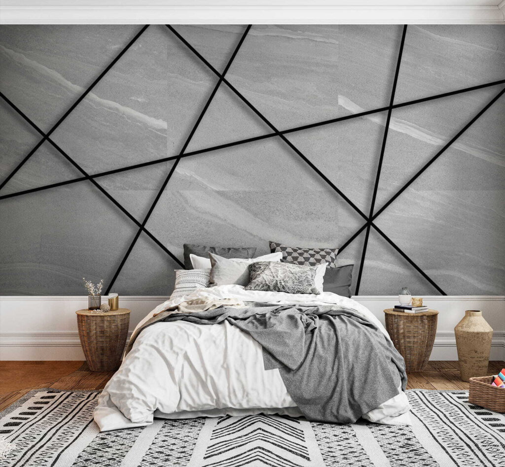 Linee nere su grigio — ambiente 2