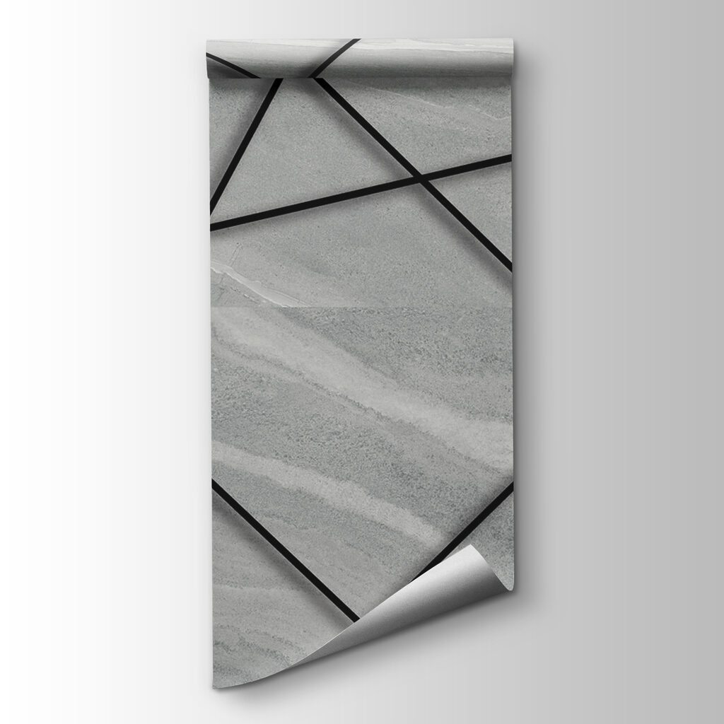 Linee nere su grigio — vista del prodotto
