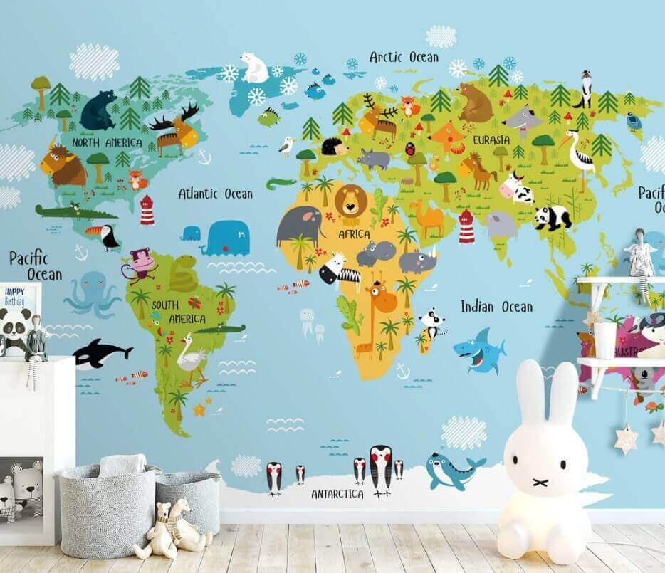 Animali sulla mappa — ambiente 1