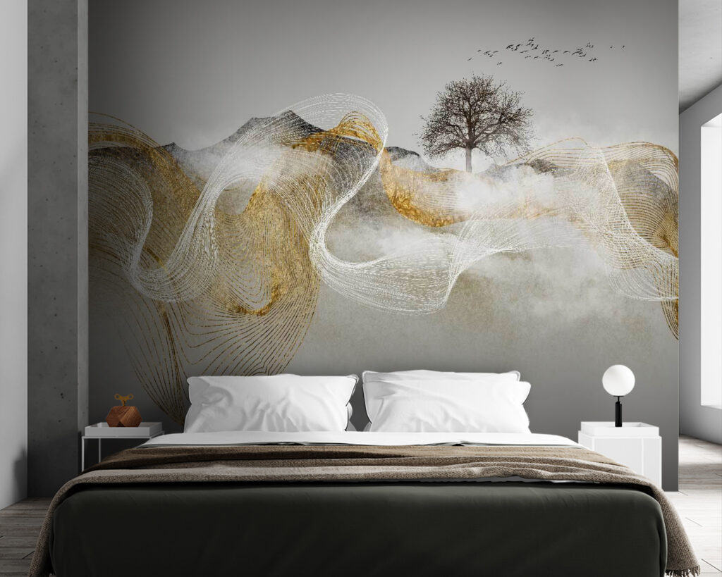 Alberi tra linee sinuose — ambiente 2