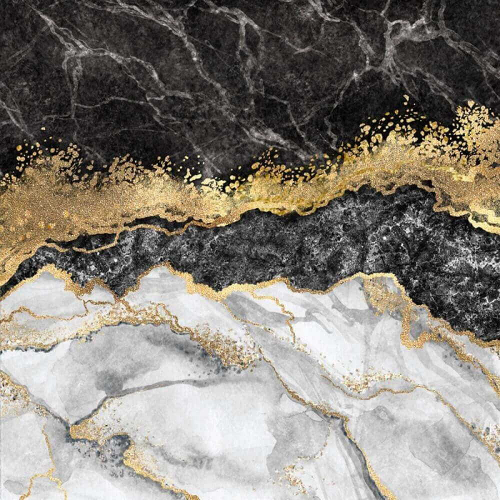 Bianco e nero dorato — design completo