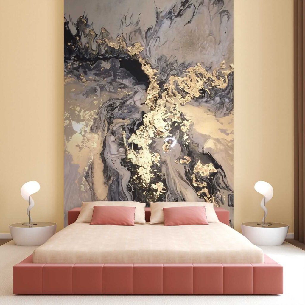 Vernice scura, spruzzi d’oro — ambiente 2