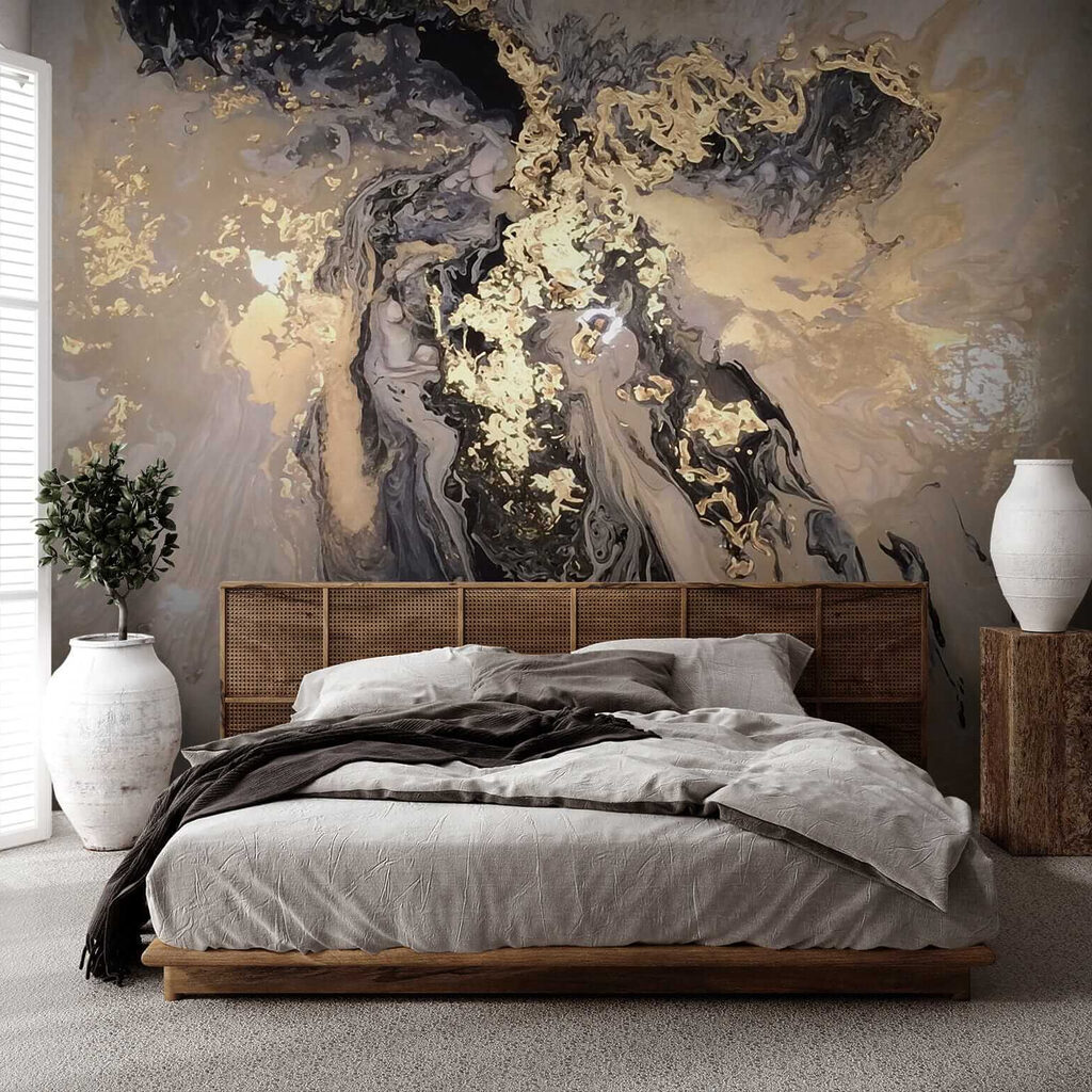 Vernice scura, spruzzi d’oro — ambiente 9