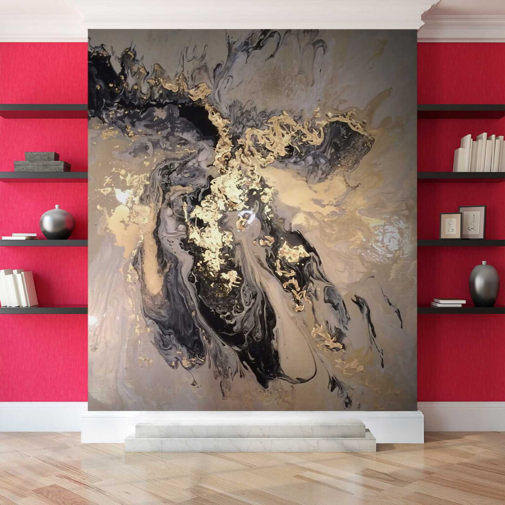 Vernice scura, spruzzi d’oro — ambiente 6