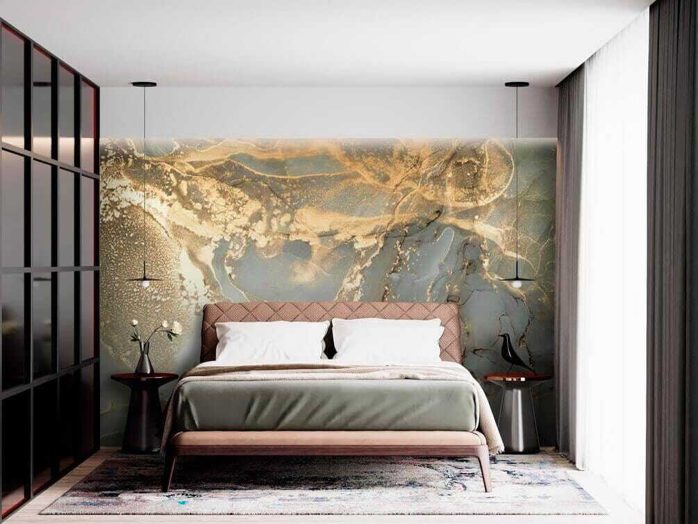 Venature dorate su chiaro — ambiente 2