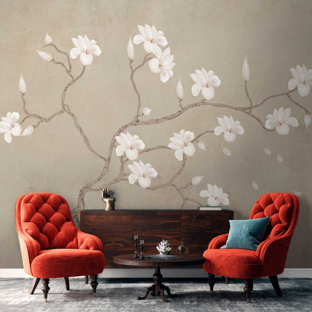 Fiori bianchi su rami — ambiente 7