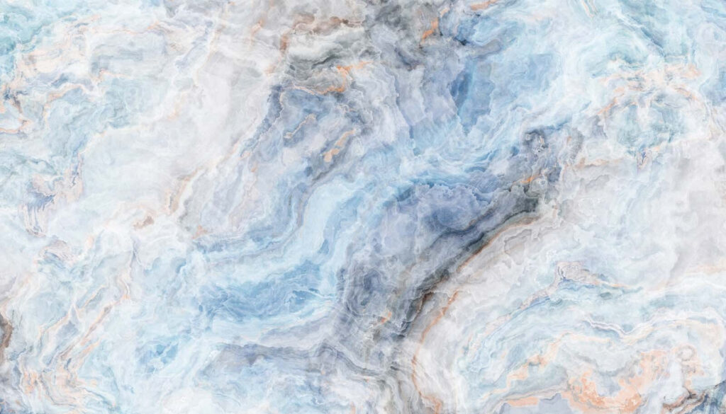Venature blu su bianco — design completo