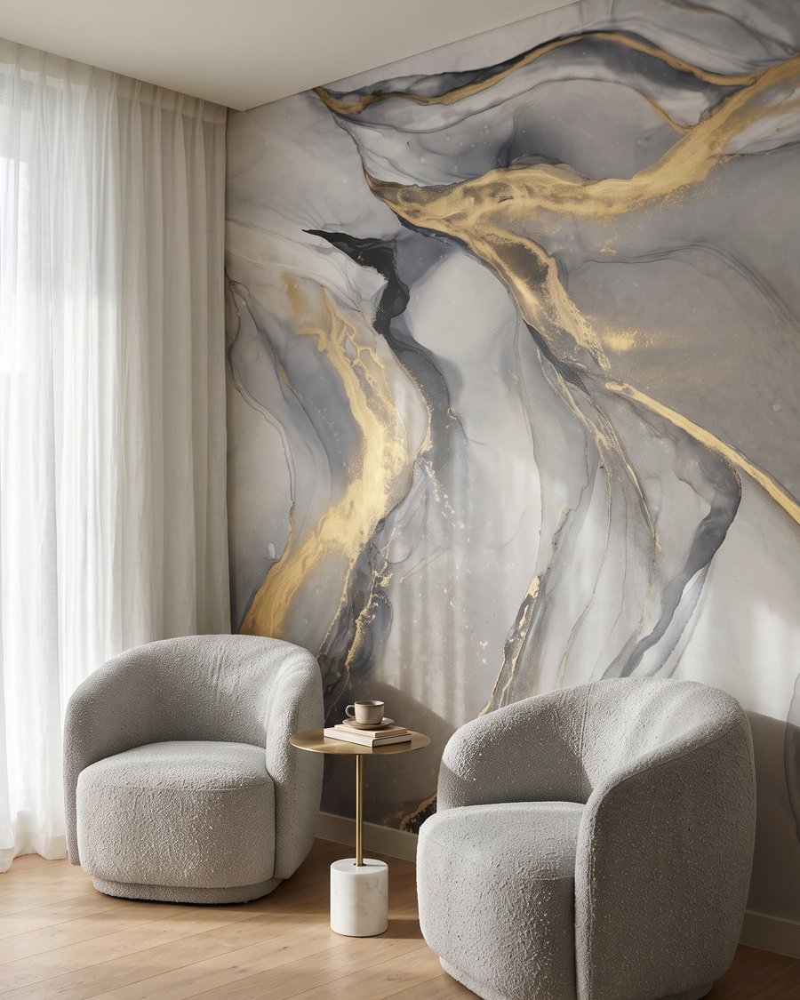 Venature dorate fluide — ambiente 3
