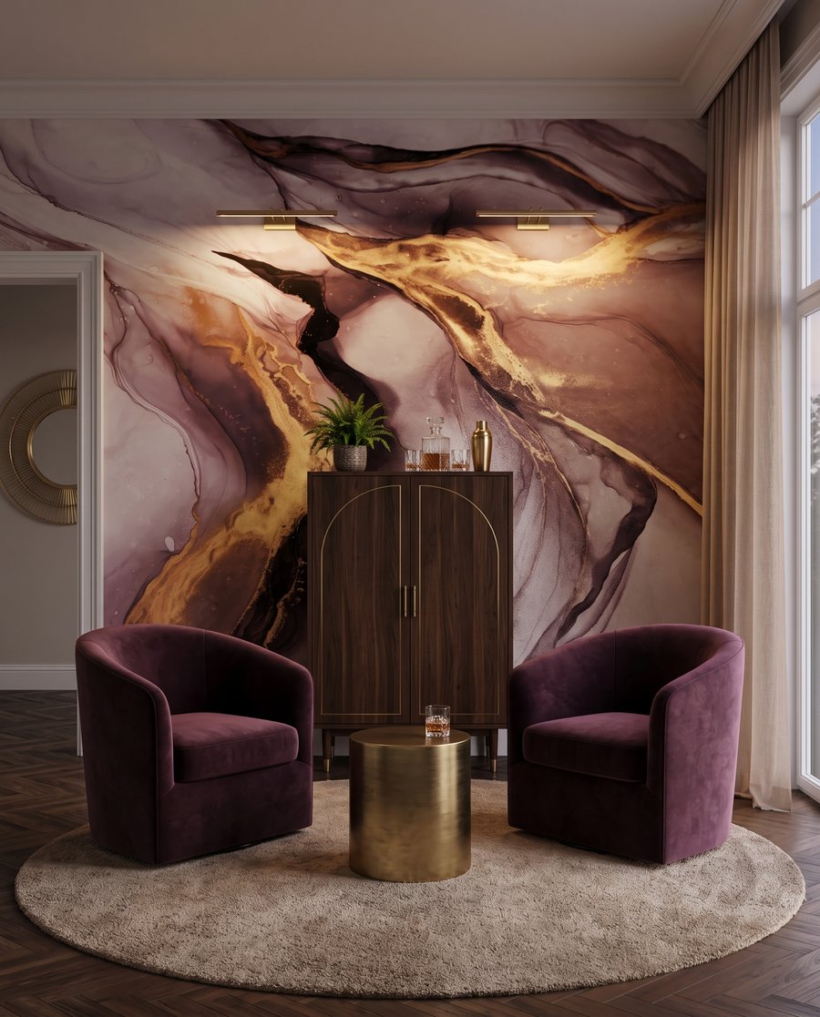 Venature dorate fluide — ambiente 1