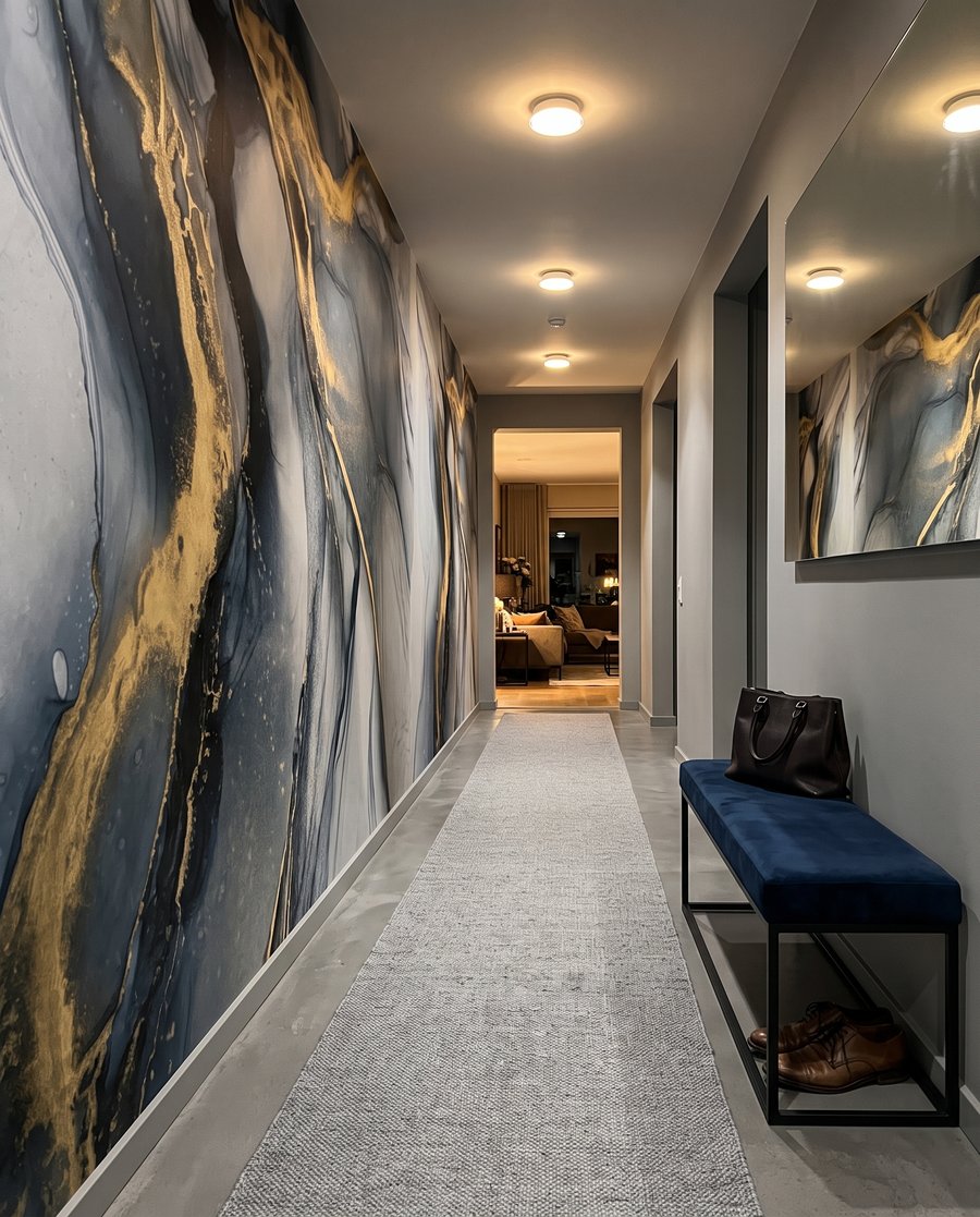 Venature dorate fluide — ambiente 3