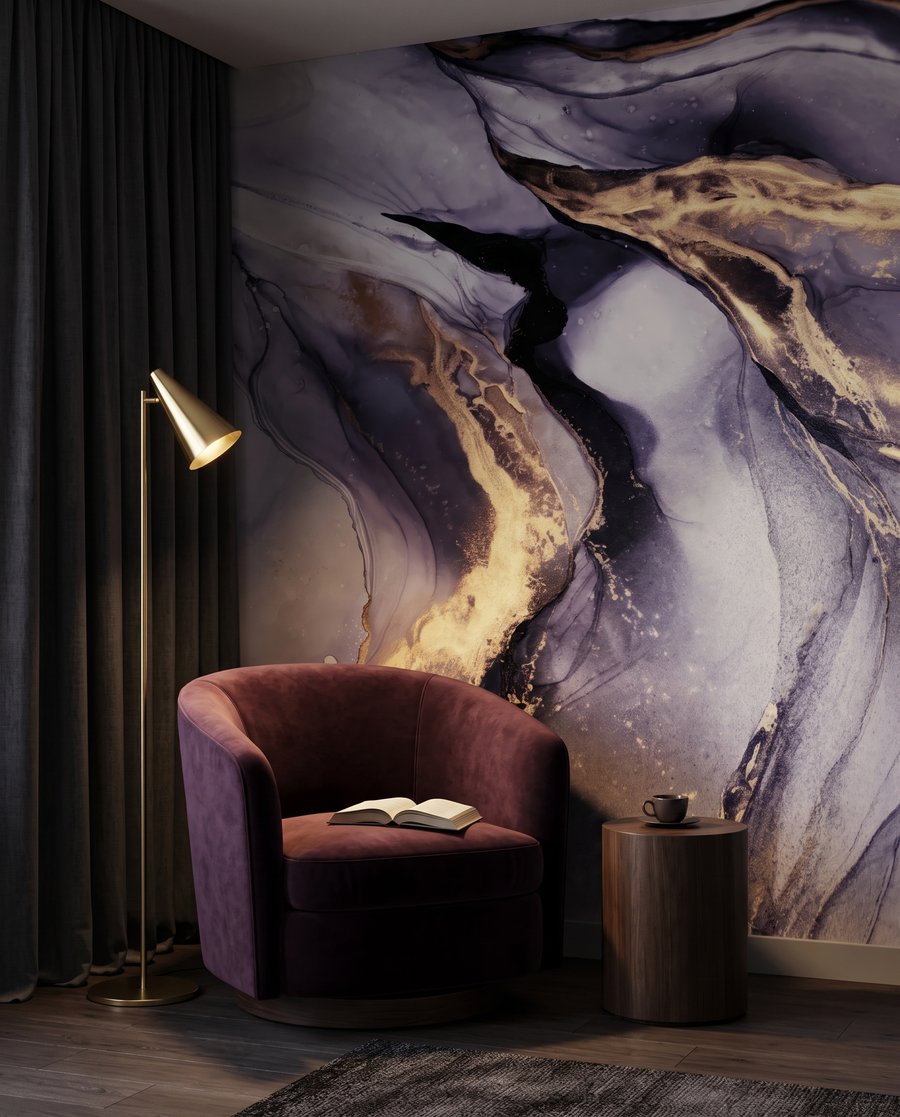 Venature dorate fluide — ambiente 3