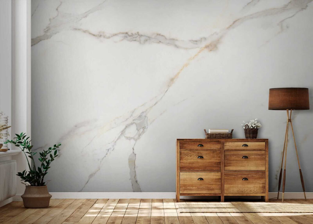 Venature sottili su bianco — ambiente 5