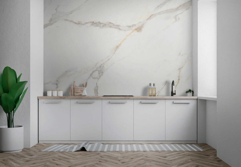 Venature sottili su bianco — ambiente 7