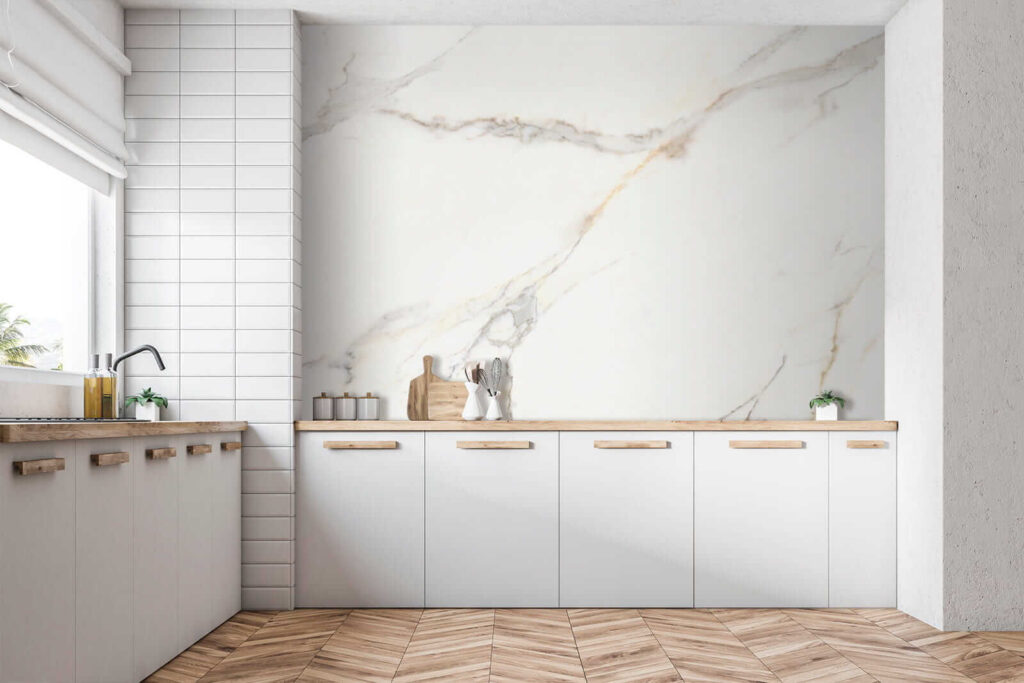 Venature sottili su bianco — ambiente 8
