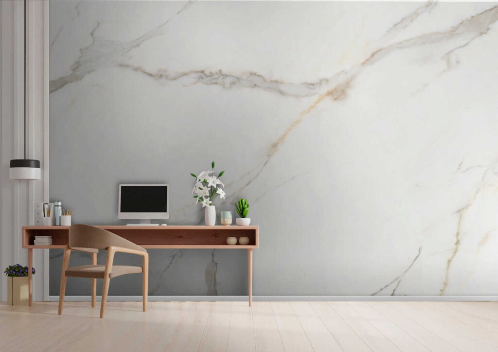 Venature sottili su bianco — ambiente 9
