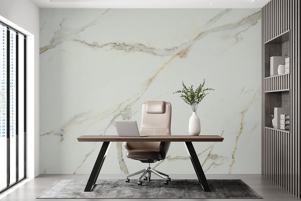 Venature sottili su bianco — ambiente 10