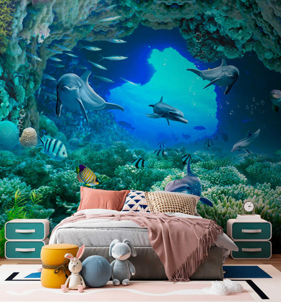 Delfini tra i coralli — ambiente 5
