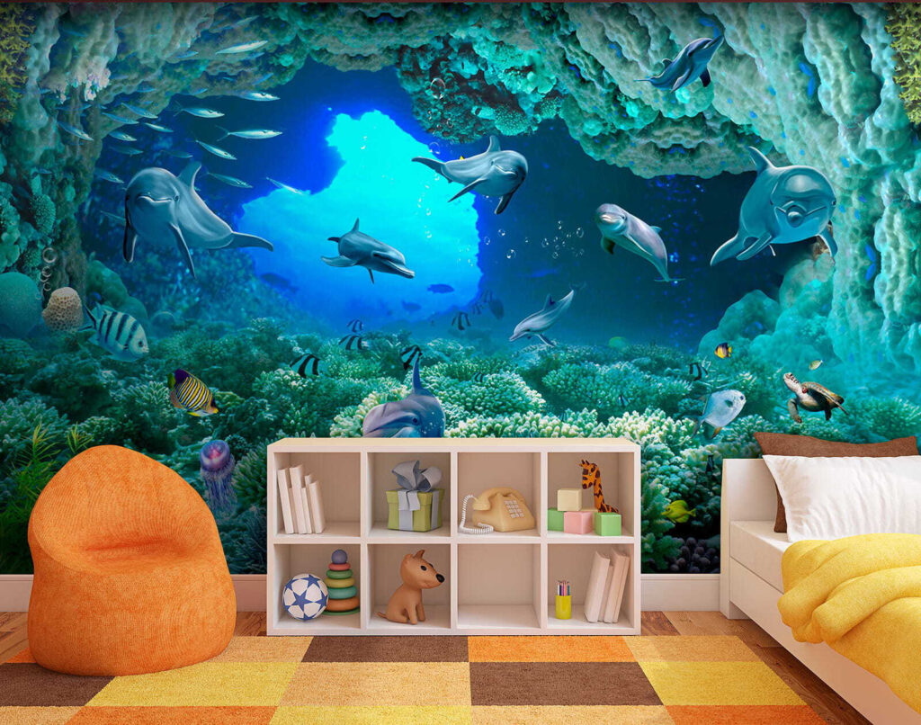Delfini tra i coralli — ambiente 6